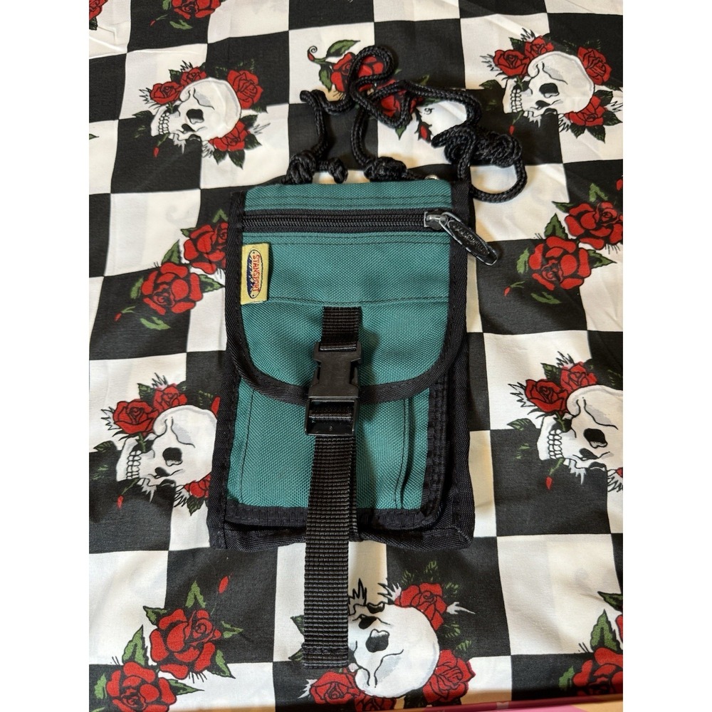 Stansport Green‎ Nylon Neck Pouch Travel Wallet ID Holder 5x8